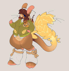 Concept drawing of a jerboa anthro Concept drawing of a jerboa anthro